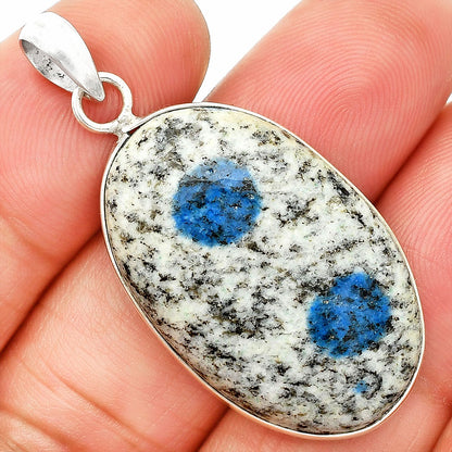 Natural K2 Blue - Azurite In Quartz Pendant P-1001 SDP150339