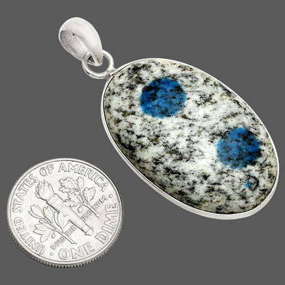 Natural K2 Blue - Azurite In Quartz Pendant P-1001 SDP150339