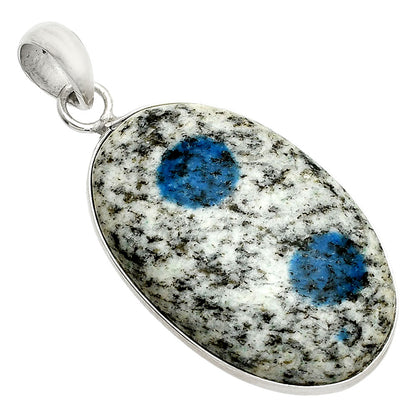 Natural K2 Blue - Azurite In Quartz Pendant P-1001 SDP150339