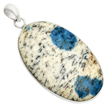 Natural K2 Blue - Azurite In Quartz Pendant P-1001 SDP150342