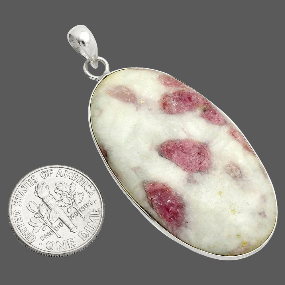 Natural Pink Tourmaline in Quartz Pendant P-1001 SDP150367