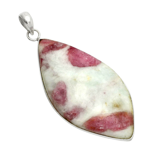 Natural Pink Tourmaline in Quartz Pendant P-1001 SDP150370
