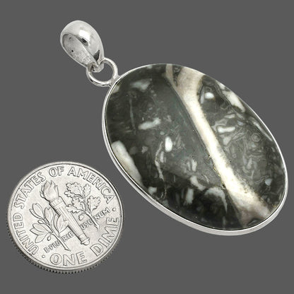 Natural Mexican Cabbing Fossil Pendant P-1001 SDP150390