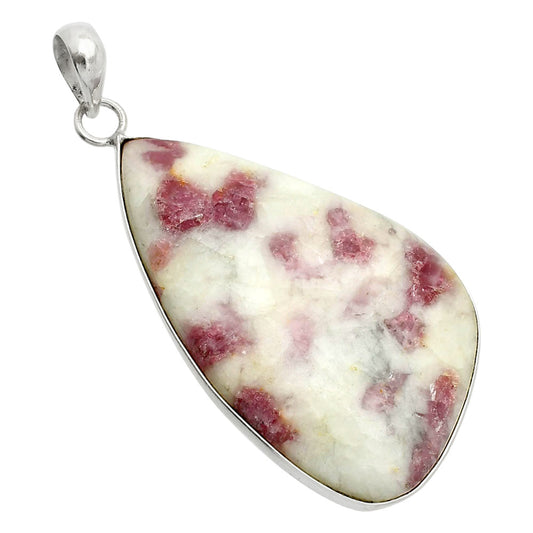 Natural Pink Tourmaline in Quartz Pendant P-1001 SDP150405