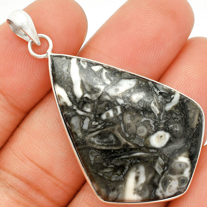 Natural Mexican Cabbing Fossil Pendant P-1001 SDP150409
