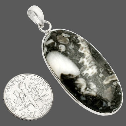 Natural Mexican Cabbing Fossil Pendant P-1001 SDP150428