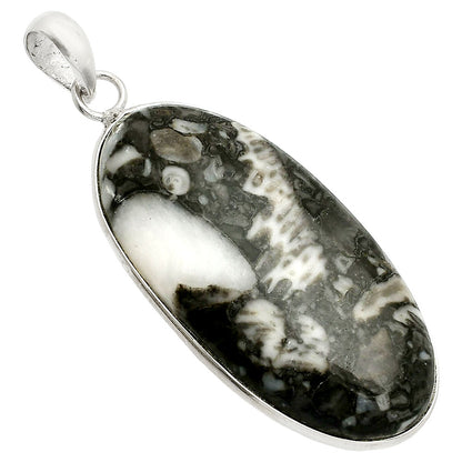 Natural Mexican Cabbing Fossil Pendant P-1001 SDP150428