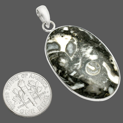 Natural Mexican Cabbing Fossil Pendant P-1001 SDP150433