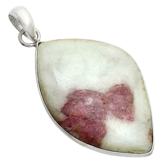 Natural Pink Tourmaline in Quartz Pendant P-1001 SDP150446