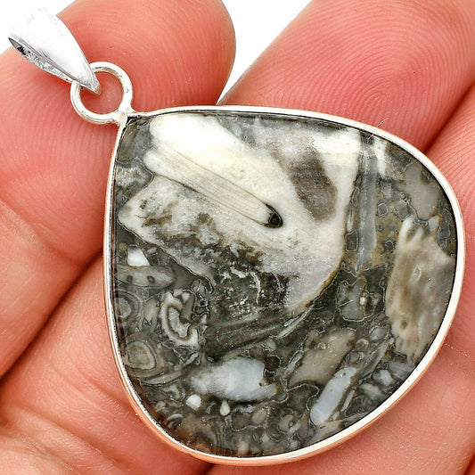 Natural Mexican Cabbing Fossil Pendant P-1001 SDP150454