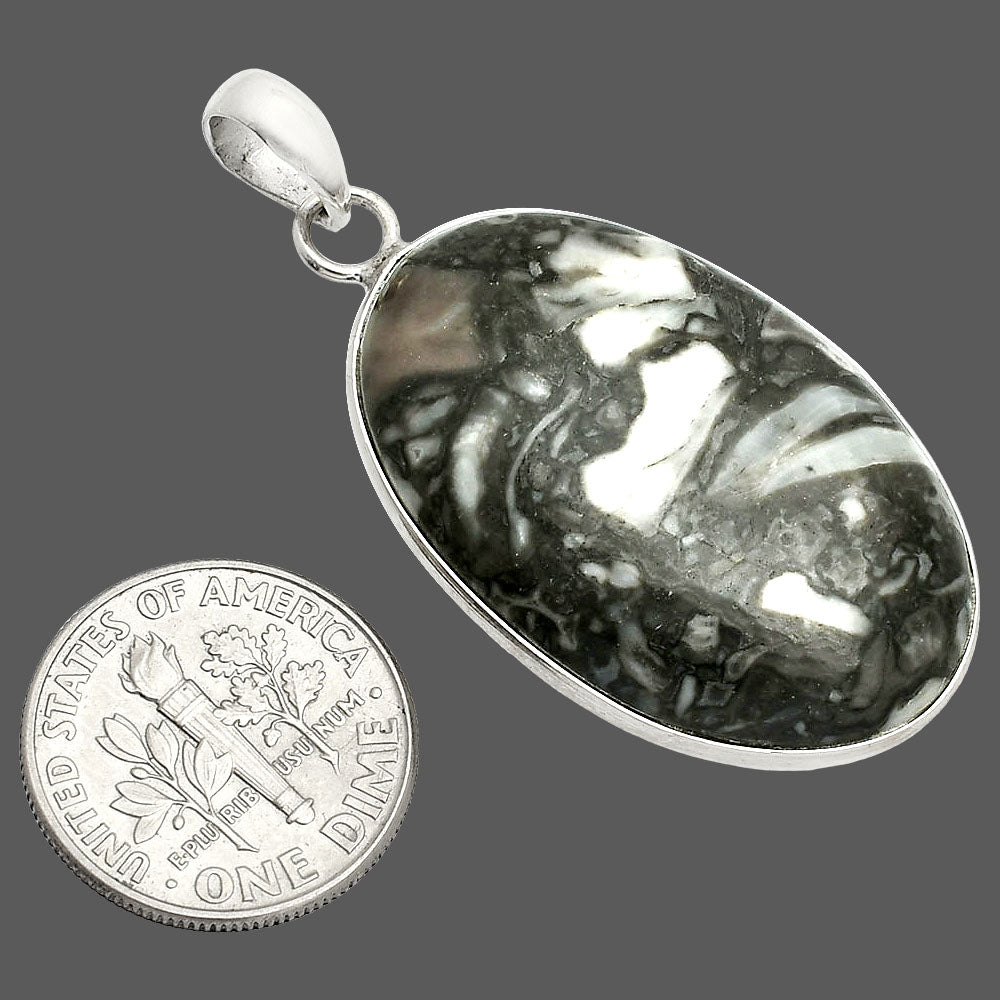 Natural Mexican Cabbing Fossil Pendant P-1001 SDP150464