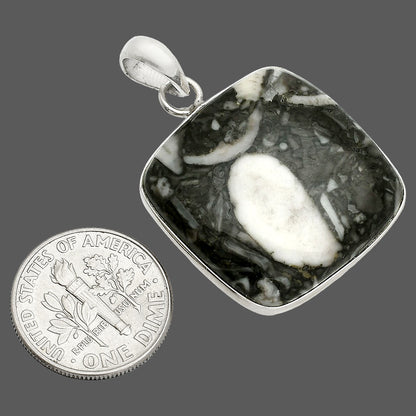 Natural Mexican Cabbing Fossil Pendant P-1001 SDP150466