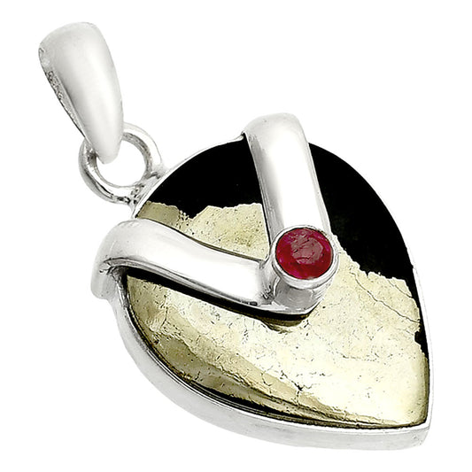Apache Gold Healer's Gold & Ruby Pendant P-1735 SDP150729