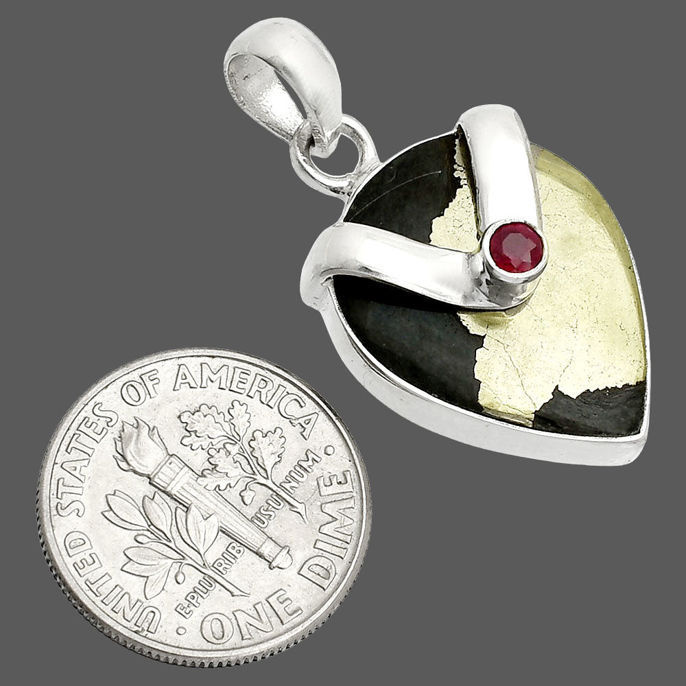 Apache Gold Healer's Gold & Ruby Pendant P-1735 SDP150771