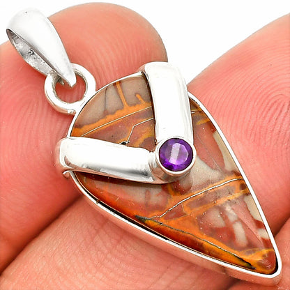 Natural Noreena Jasper & Amethyst Pendant P-1735 SDP150777