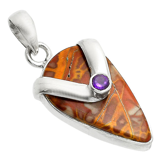 Natural Noreena Jasper & Amethyst Pendant P-1735 SDP150790