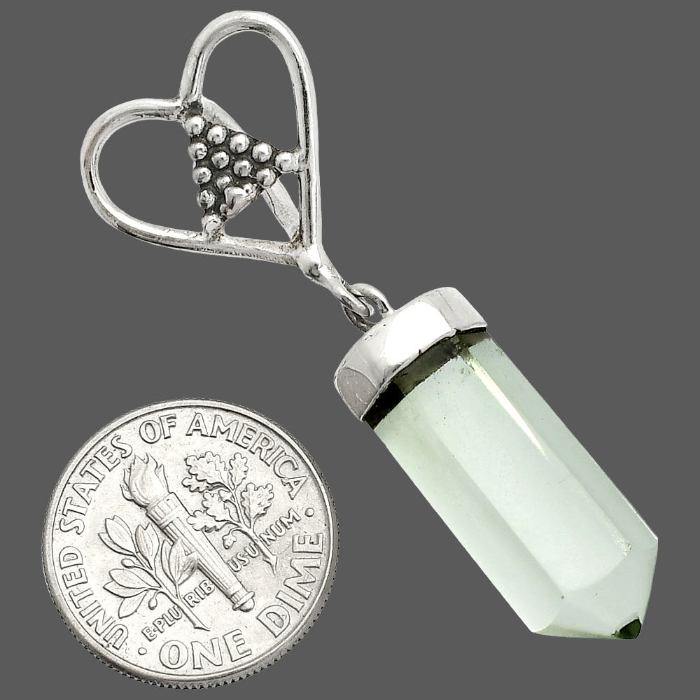 Heart Point - Prasiolite (Green Amethyst) Pendant P-1721 SDP150887