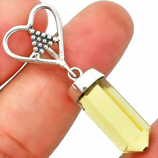 Heart Point - Natural Lemon Quartz Pendant P-1721 SDP150889