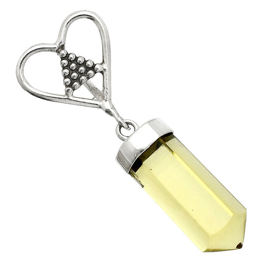 Heart Point - Natural Lemon Quartz Pendant P-1721 SDP150889