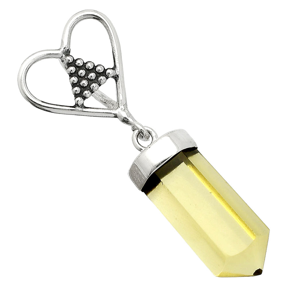 Heart Point - Natural Lemon Quartz Pendant P-1721 SDP150891