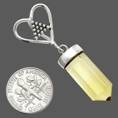 Heart Point - Natural Lemon Quartz Pendant P-1721 SDP150893