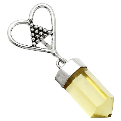 Heart Point - Natural Lemon Quartz Pendant P-1721 SDP150895