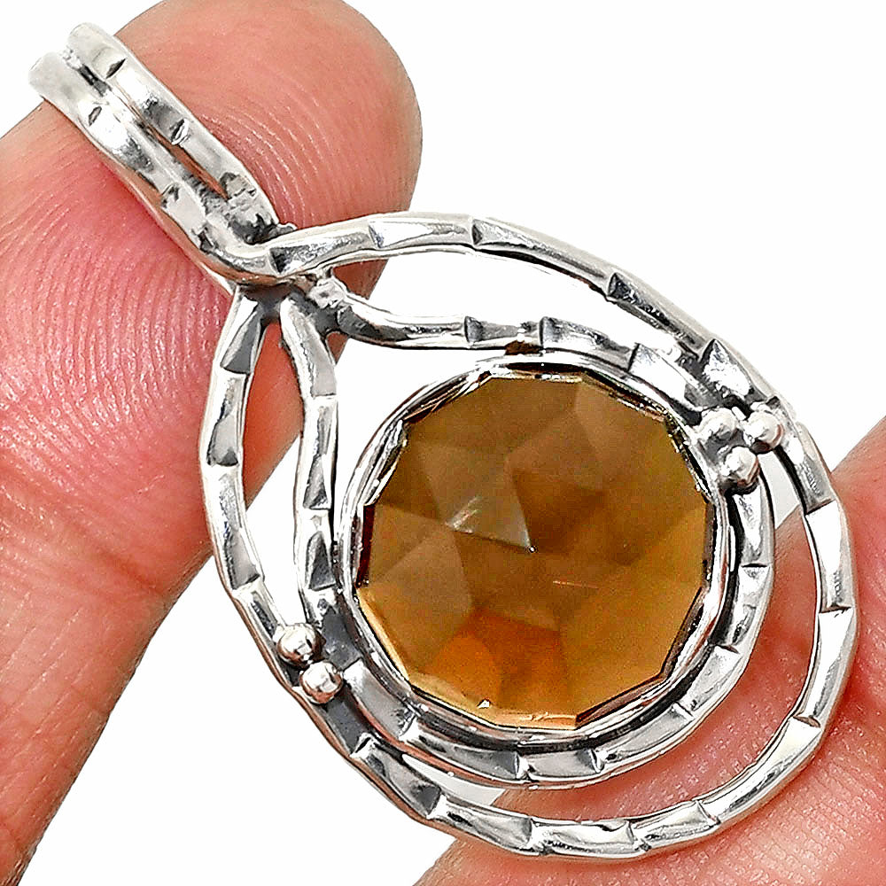Natural Smoky Quartz Checker - Brazil Pendant P-1410 SDP151100
