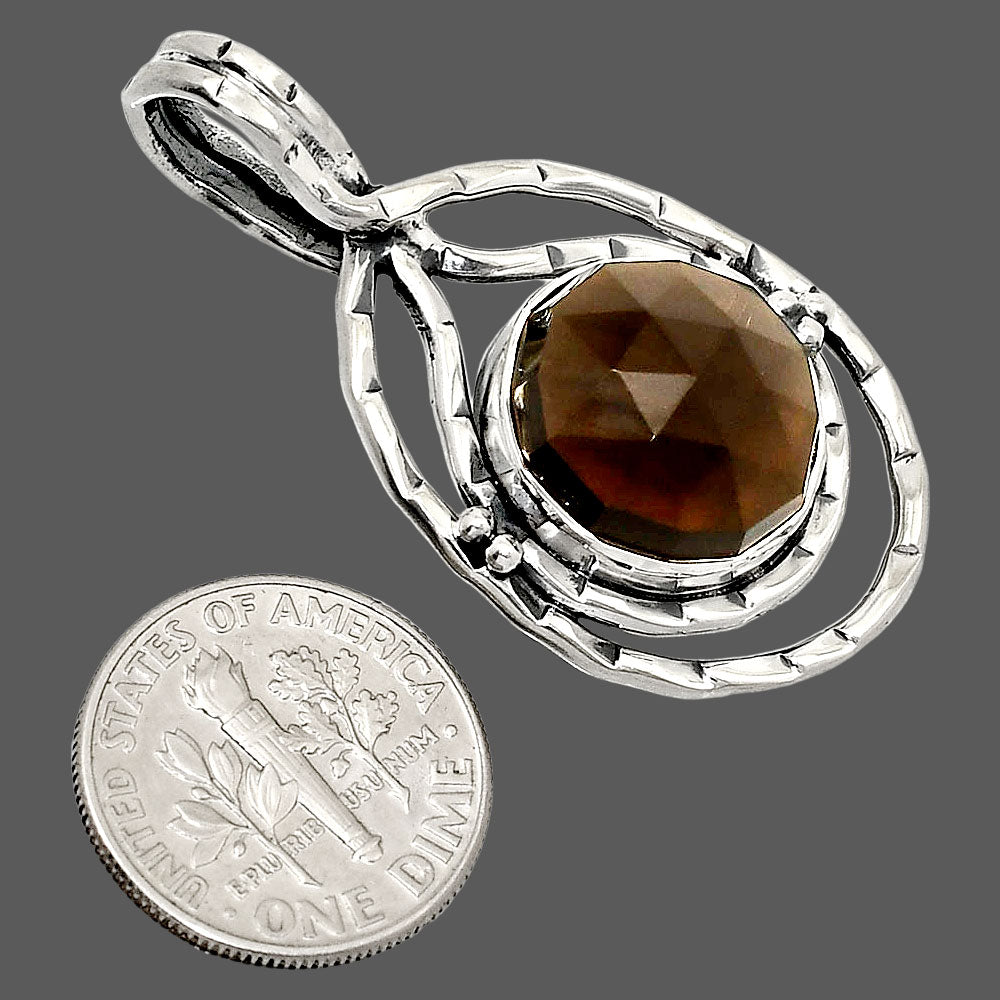 Natural Smoky Quartz Checker - Brazil Pendant P-1410 SDP151100