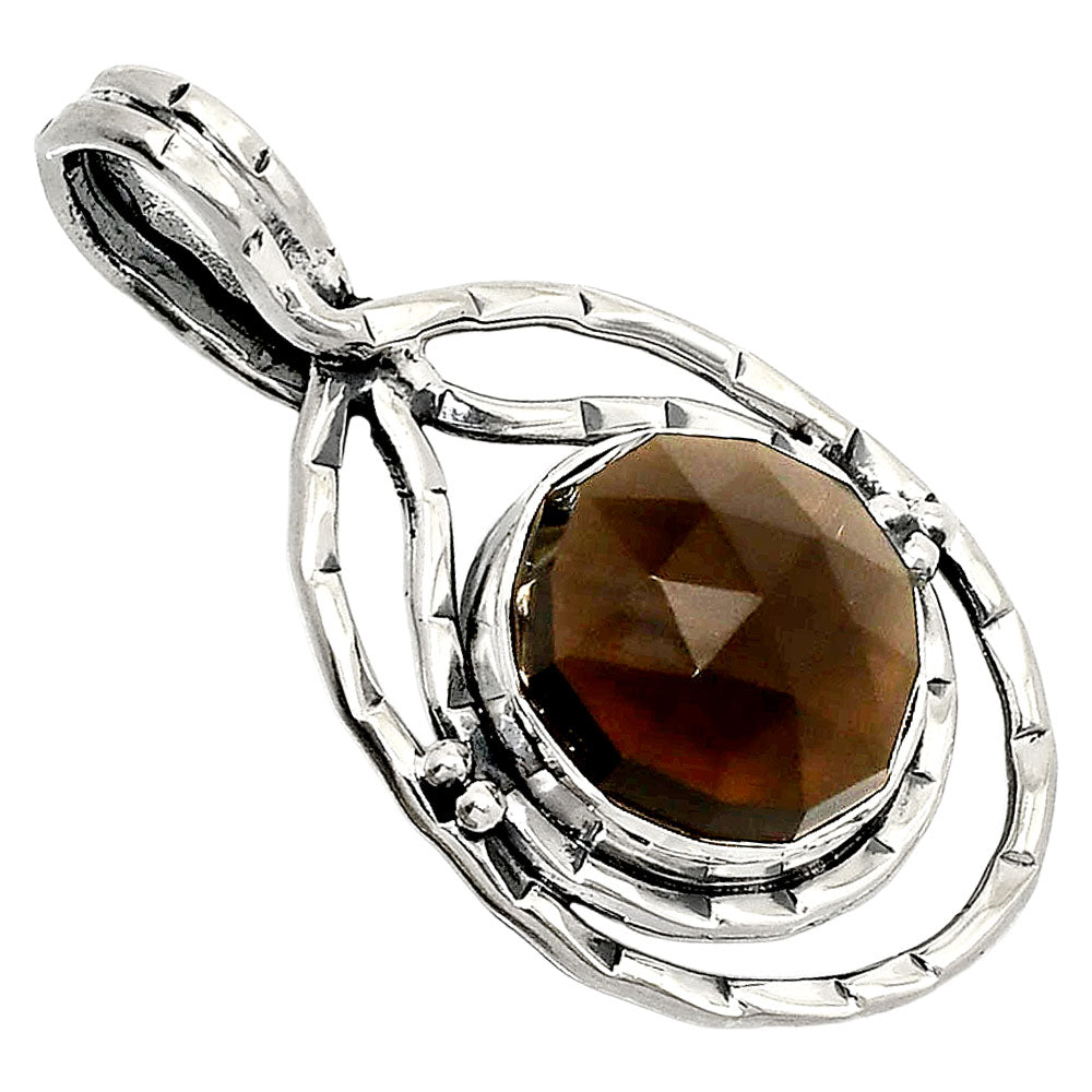 Natural Smoky Quartz Checker - Brazil Pendant P-1410 SDP151100