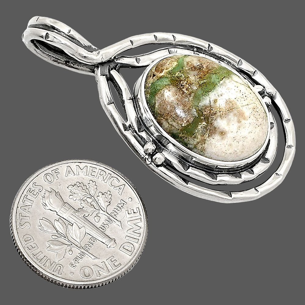 Natural Utah Variscite Pendant P-1410 SDP151121