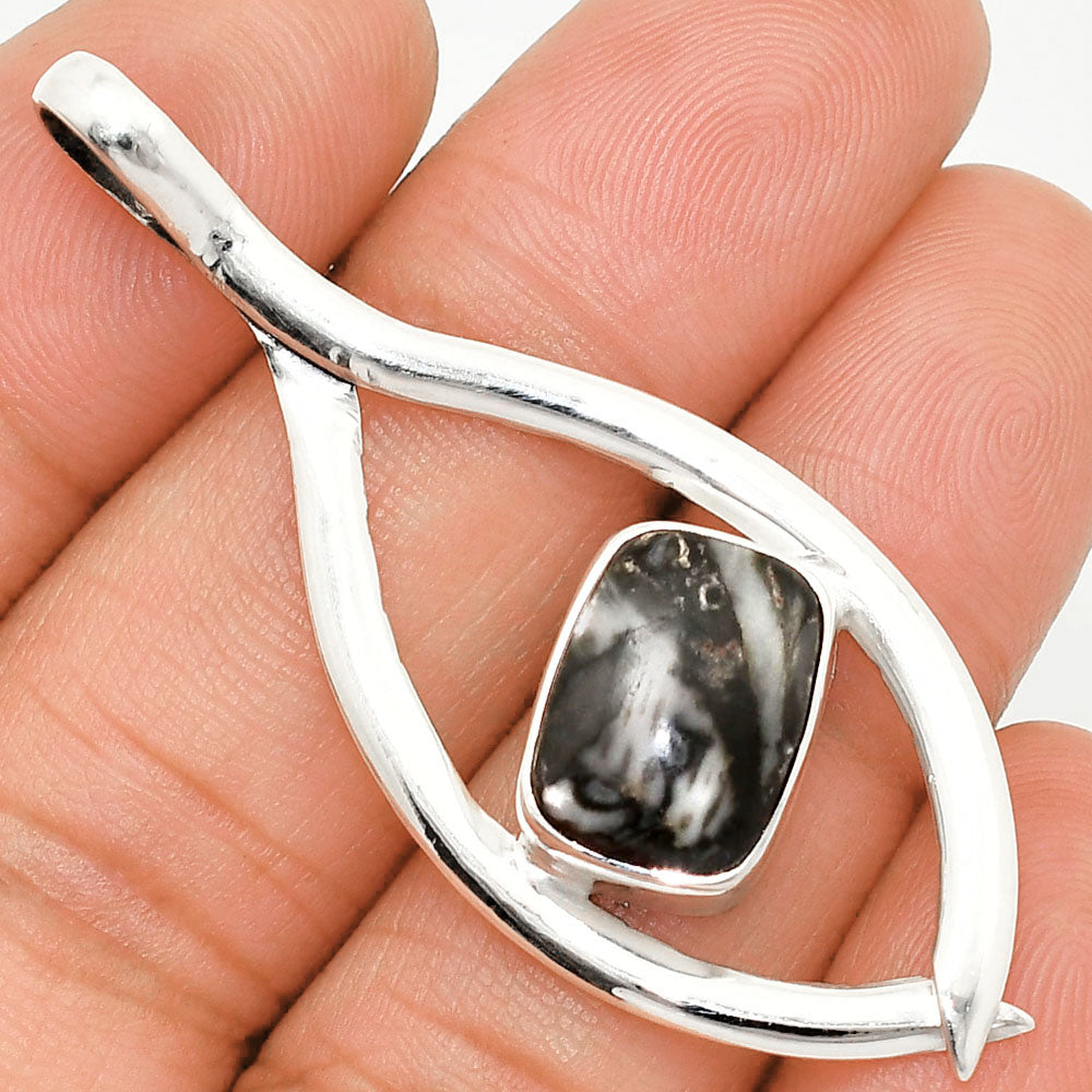 Natural Mexican Cabbing Fossil Pendant P-1384 SDP151131