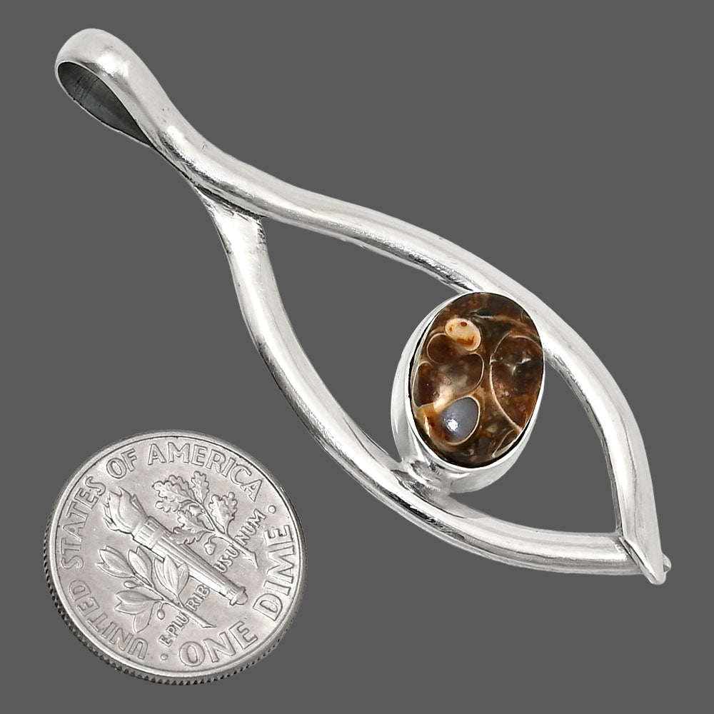 Natural Turtella Jasper - USA Pendant P-1384 SDP151140