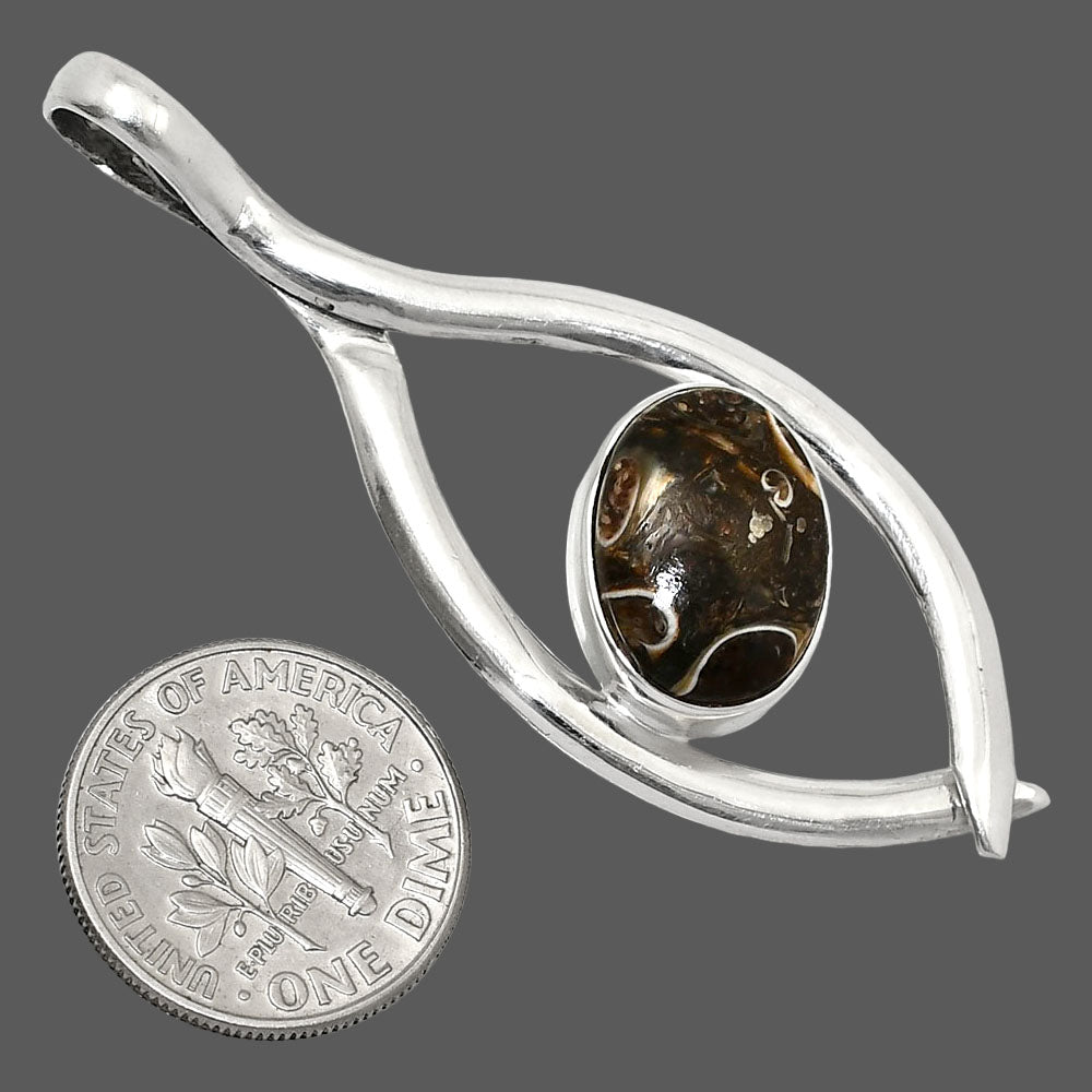 Natural Turtella Jasper - USA Pendant P-1384 SDP151144