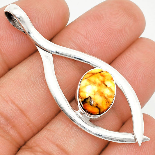 Natural Honey Dendritic Opal Pendant P-1384 SDP151152