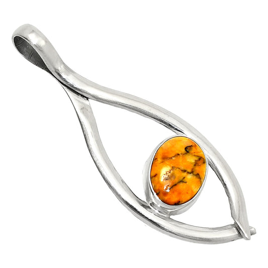 Natural Honey Dendritic Opal Pendant P-1384 SDP151176