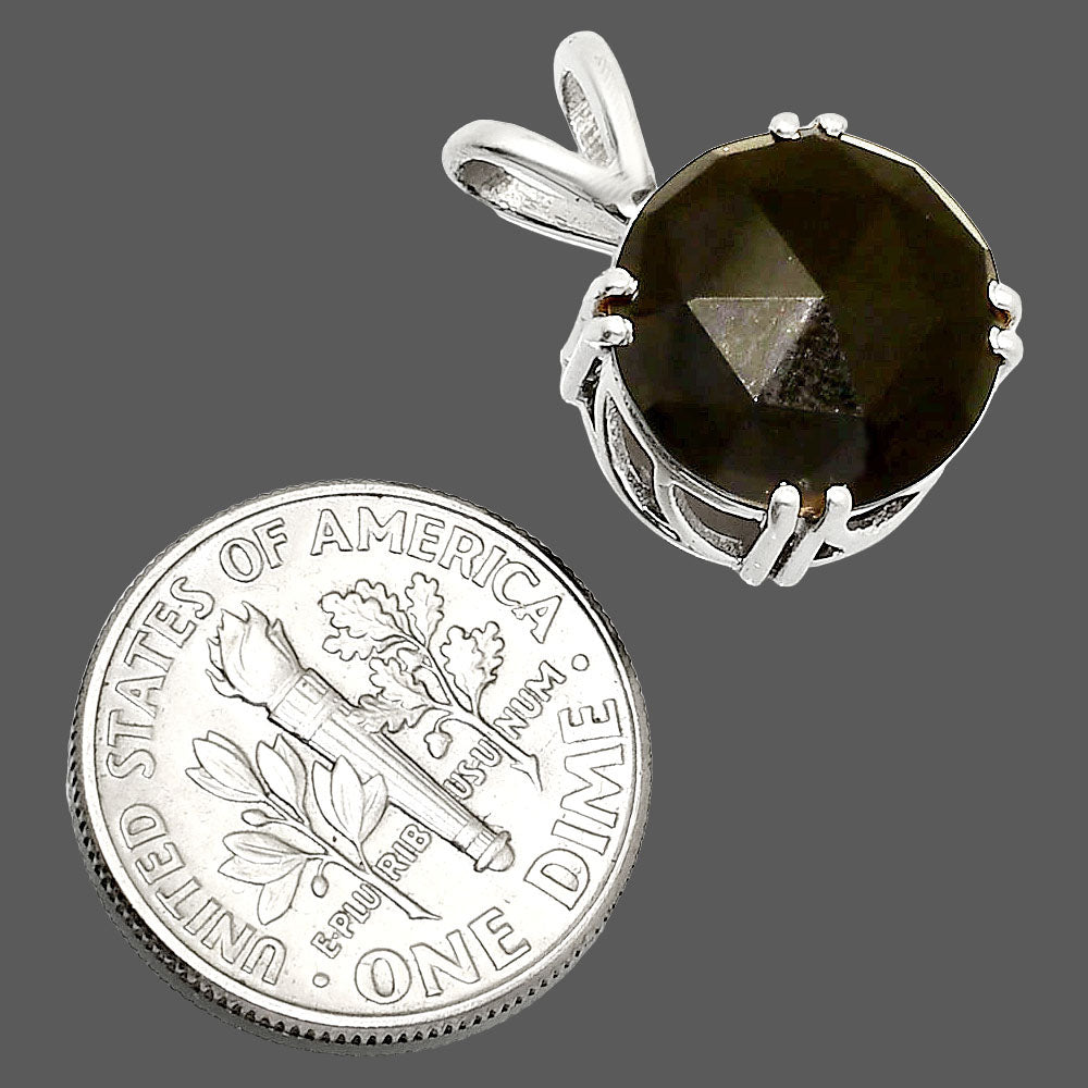 Fancy Cut Smoky Quartz - Brazil Pendant P-1737 SDP151229