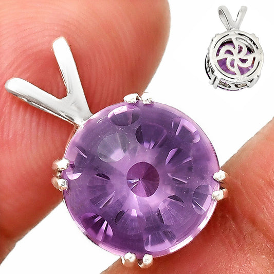 Fancy Cut Natural Amethyst - Brazil Pendant P-1737 SDP151231