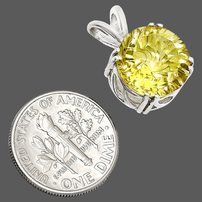 Fancy Cut Natural Lemon Quartz Pendant P-1737 SDP151239