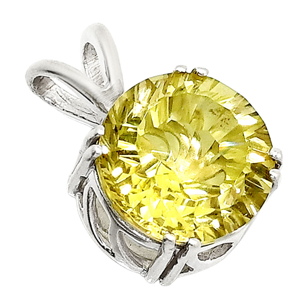 Fancy Cut Natural Lemon Quartz Pendant P-1737 SDP151239