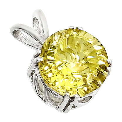 Fancy Cut Natural Lemon Quartz Pendant P-1737 SDP151239