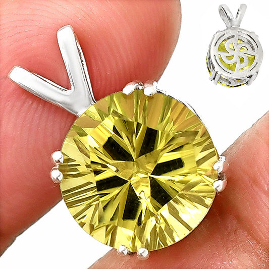 Fancy Cut Natural Lemon Quartz Pendant P-1737 SDP151241