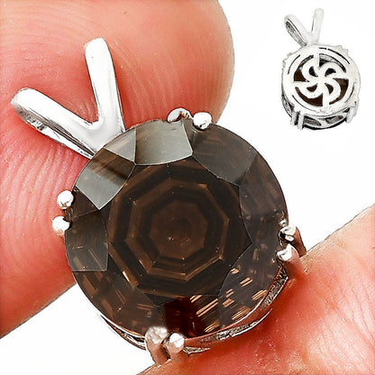 Fancy Cut Smoky Quartz - Brazil Pendant P-1737 SDP151265