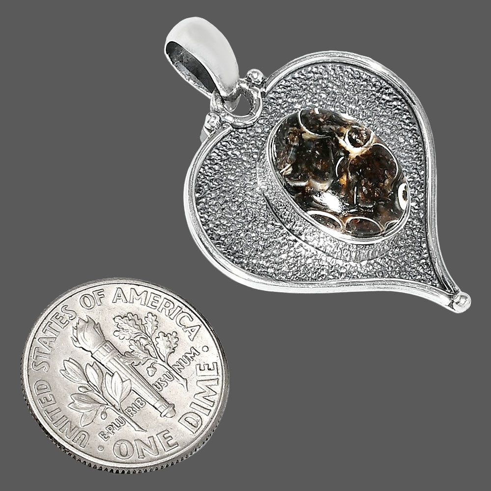 Heart - Natural Turtella Jasper - USA Pendant P-1503 SDP151275