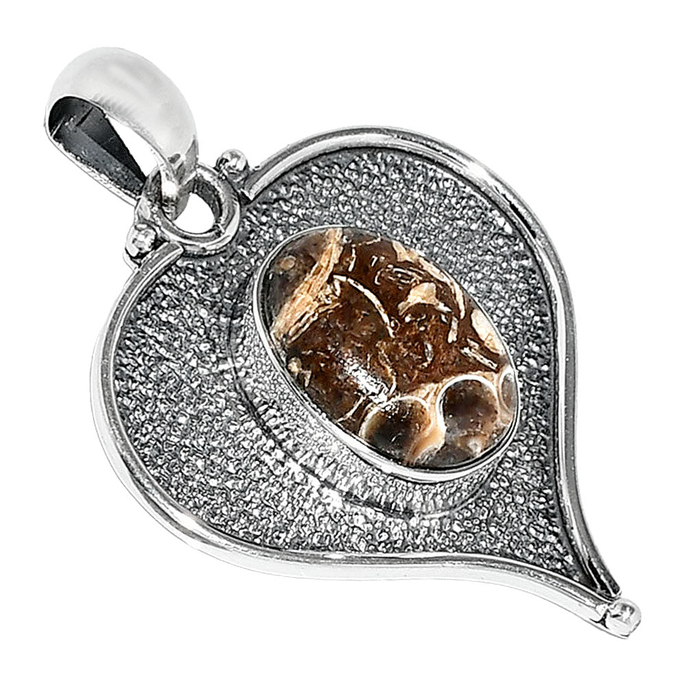 Heart - Natural Turtella Jasper - USA Pendant P-1503 SDP151282