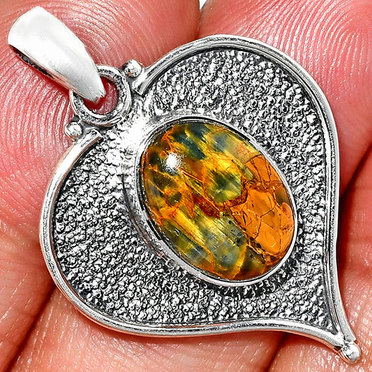 Heart - Natural Nellite Pendant P-1503 SDP151287