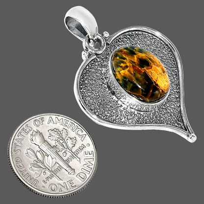 Heart - Natural Nellite Pendant P-1503 SDP151287
