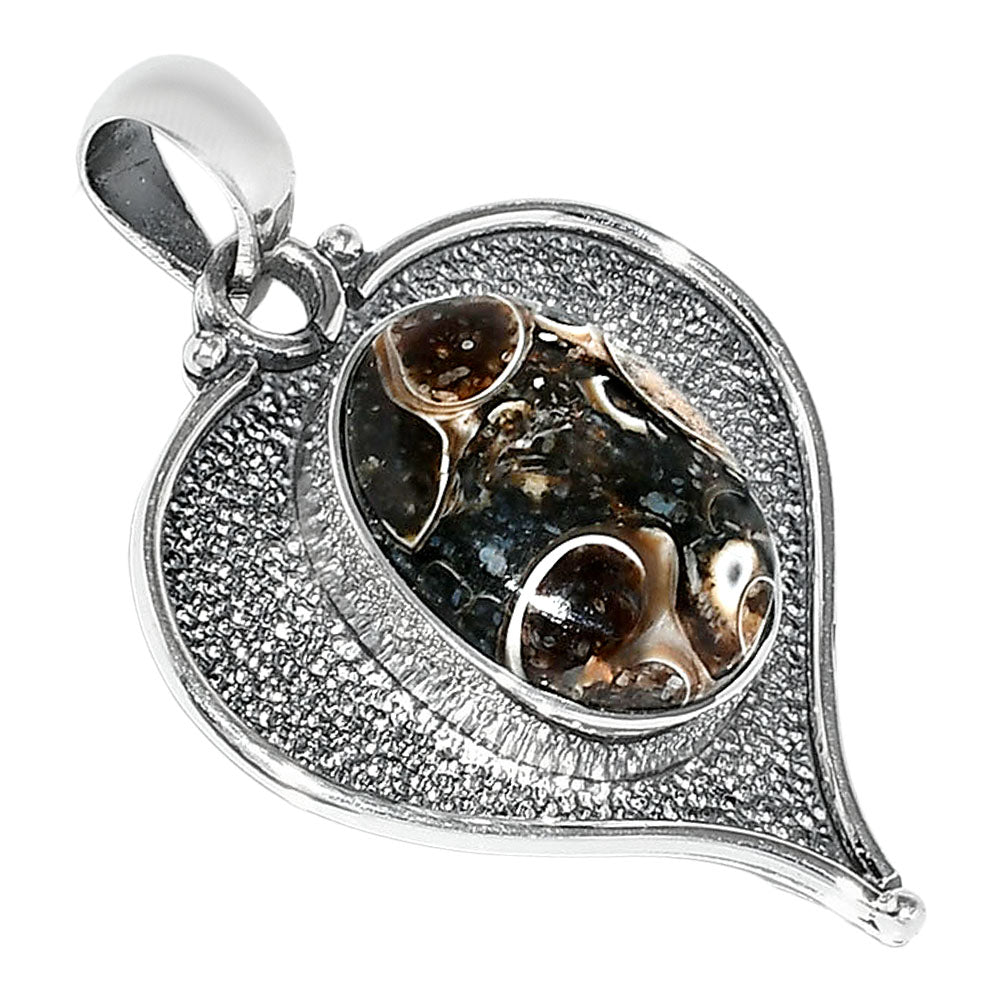 Heart - Natural Turtella Jasper - USA Pendant P-1503 SDP151294