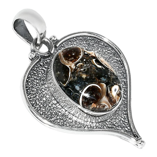 Heart - Natural Turtella Jasper - USA Pendant P-1503 SDP151294