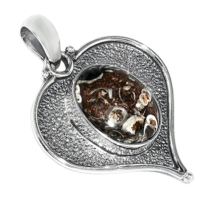 Heart - Natural Turtella Jasper - USA Pendant P-1503 SDP151298