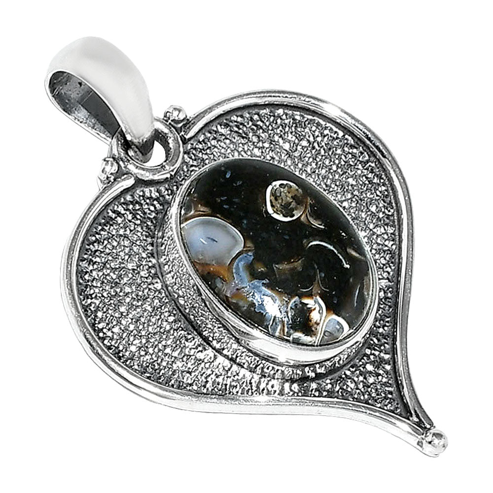 Heart - Natural Turtella Jasper - USA Pendant P-1503 SDP151311